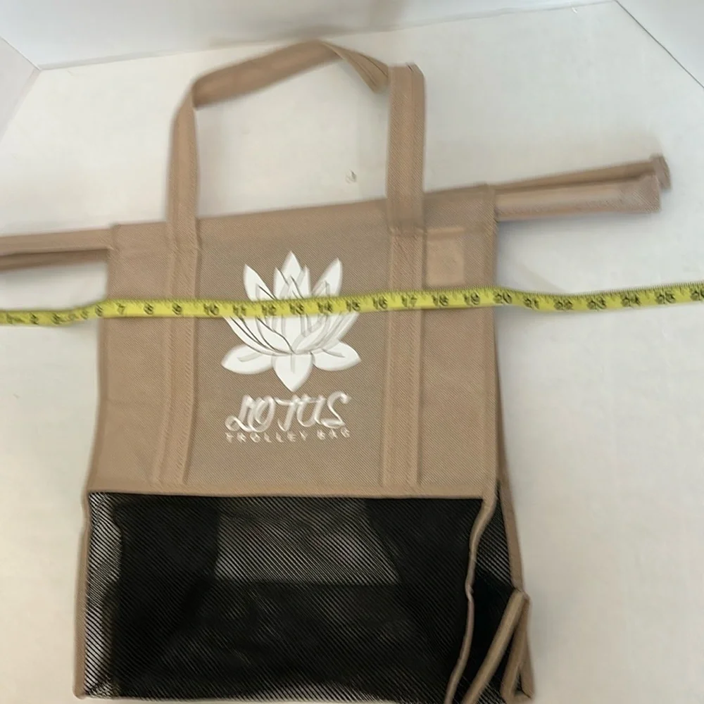 LOTUS Trolley Bag in Tan and Black